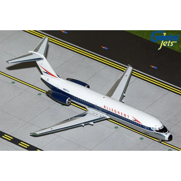 Gemini Jets Allegheny Airlines +DC-9-30 N967VJ (w/ Polished Belly) Diecast -N842US  - 1/200