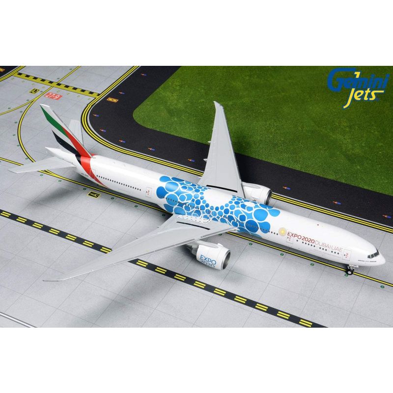 Gemini Jets Emirates B777-300ER Blue Expo 2020 Diecast Model