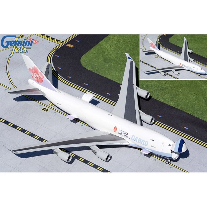 Gemini200 チャイナエアラインカーゴ B747-400F 1/200 Boeing 747-400F China Airlines Cargo White/Purple Tail