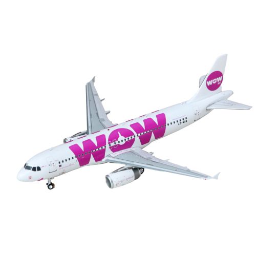 J Fox Models WOW Air Airbus A320-232 - LZ-WOW - Diecast Scale