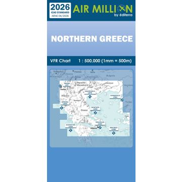 Air Million Greece Northern VFR 1:500,000 Chart - 2026