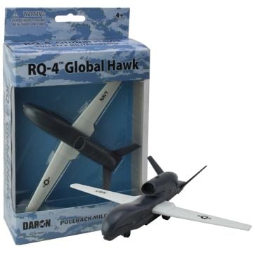 RQ-4 Global Hawk Military Drone Pull Back Toy