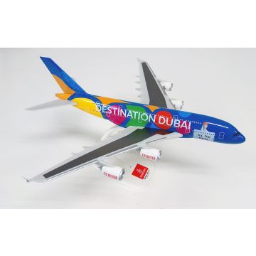 Emirates Airbus A380 Destination Dubai / Part of the Magic Plastic Model - 1/250