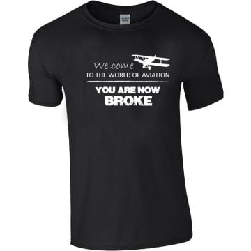 Welcome To Aviation T-Shirt- LAST SMALLs