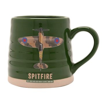 RAF Spitfire Potters Mug - Green
