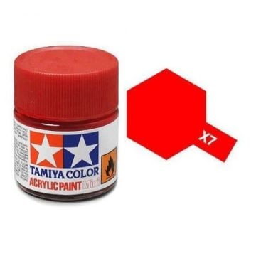 Tamiya X-7 Red Gloss Acrylic Paint 10ml