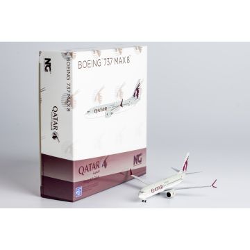 Qatar Airways Boeing 737 MAX 8 Diecast - A7-BSH - 1/400