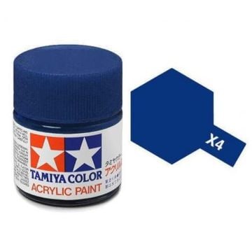 Tamiya X-4 Blue Gloss Acrylic Paint 10ml