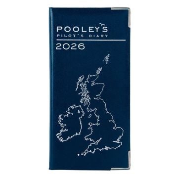 Pooleys Pilots Diary 2026 in Blue
