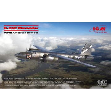 ICM B-26F Marauder, WWII American Bomber 1:48 Plastic Kit