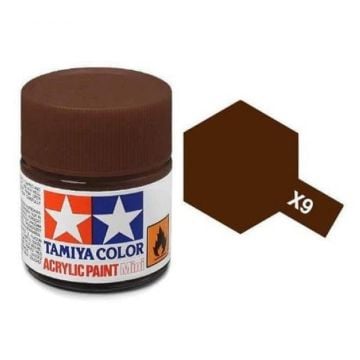 Tamiya X-9 Brown Gloss Acrylic Paint 10ml