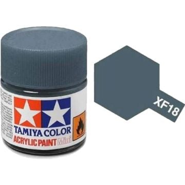 Tamiya XF-18 Medium Blue Matt Acrylic Paint 10ml