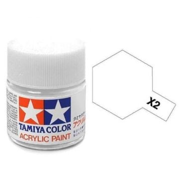 Tamiya X-2 White Gloss Acrylic Paint 10ml