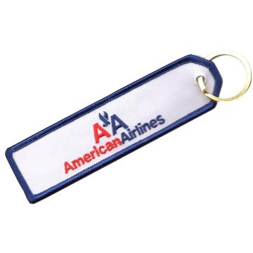 American Airlines Embroidered Keyring