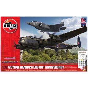 Airfix 617 Sqn. Dambusters 80th Anniversary - Gift Set 1:72 Plastic Kit with paints