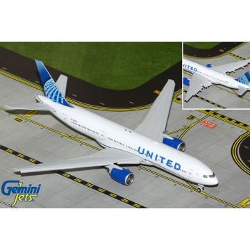 Gemini Jets United Airlines Boeing 777-200ER Flaps Down Diecast - N798UA - 1/400
