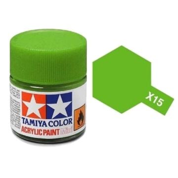 Tamiya X-15 Light Green Gloss Acrylic Paint 10ml