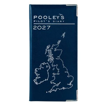Pooleys Pilots Diary 2027 in Blue