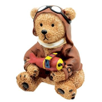 Pilot Bear Resin Money Box