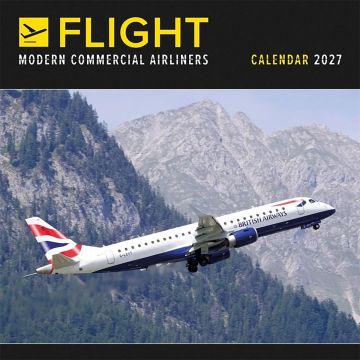 Flight Modern Commercial Airliners Calendar 2027