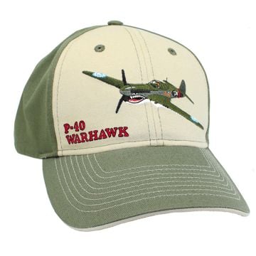 P-40 Warhawk Embroidered Baseball Cap