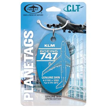 KLM Boeing 747 - PH-BFD - PlaneTag - Blue