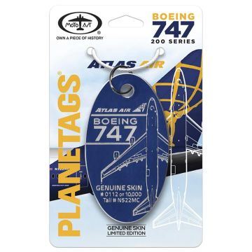 Atlas Air B747 - N522MC - PlaneTag - Blue
