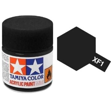 Tamiya XF-1 Flat Black Acrylic Paint 10ml