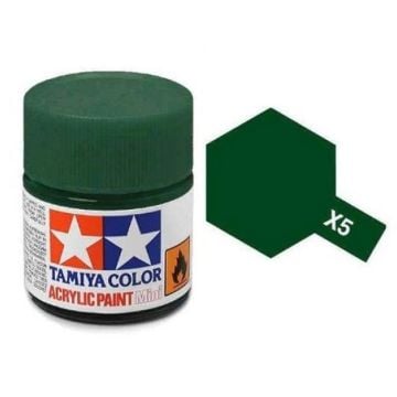 Tamiya X-5 Green Gloss Acrylic Paint 10ml