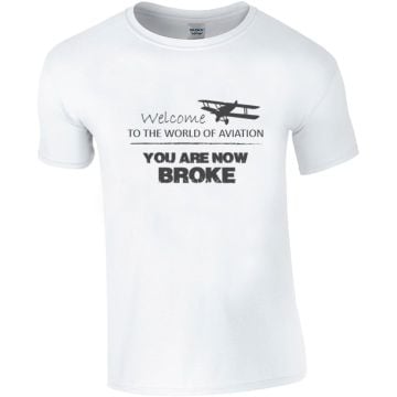Welcome To Aviation T-Shirt- LAST SMALLs