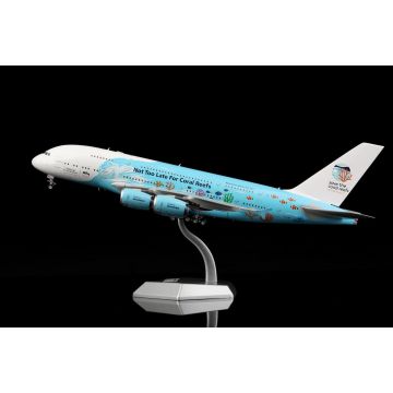 HiFly Malta Airbus A380-800 9H-MIP "Save The Coral Reefs" Livery - Diecast Model - 1/200 Scale