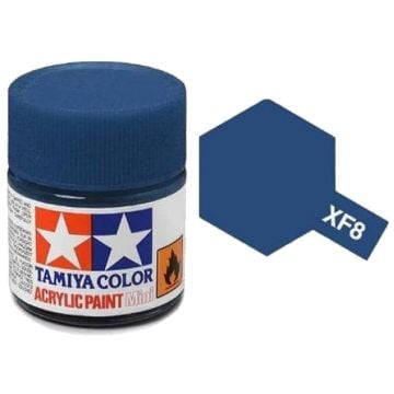 Tamiya XF-8 Flat Blue Acrylic Paint 10ml