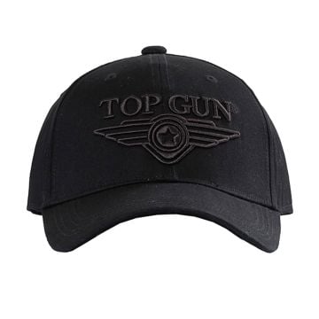 Top Gun 3D Logo Baseball Cap in Black