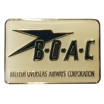 BOAC British Overseas Airways Corporation Logo Pin Badge