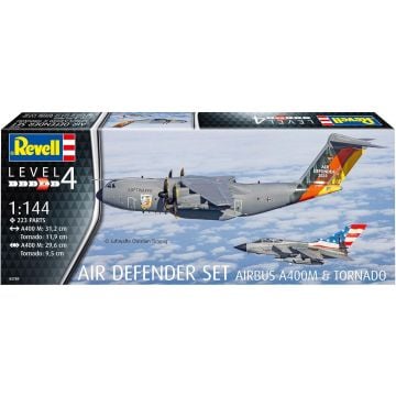 Revell Air Defender 1:144 Set of 2 Plastic Kits - A400M & Tornado