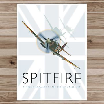 Spitfire A3 Poster by Peter McDermott