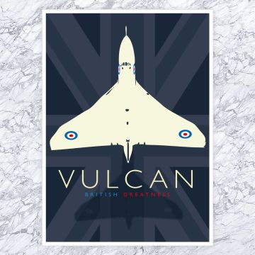 Vulcan (British Greatness) A3 Poster by Peter McDermott