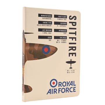 Spitfire A5 Lined Hardback Notebook