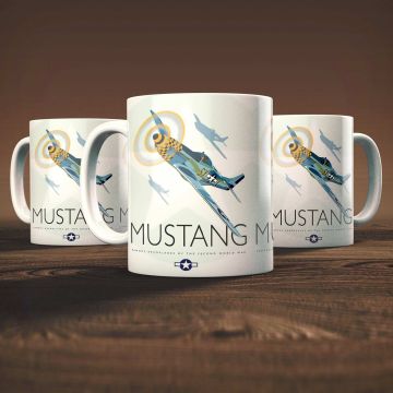 P-51 Mustang Mug by Peter McDermott