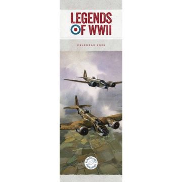 Legends Of WW2 Calendar SLIM 2026