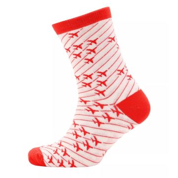 RAF Red Arrows Socks - Red on White