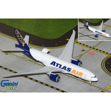 Gemini Jets Atlas Air / Apex Logistics Boeing777-200LRF Interactive Diecast - N703GT - 1/400