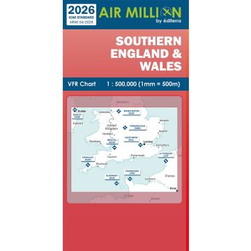 Air Million Southern England & Wales 1:500,000 UK VFR Chart - 2026