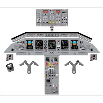Embraer ERJ-145 Cockpit Training Poster