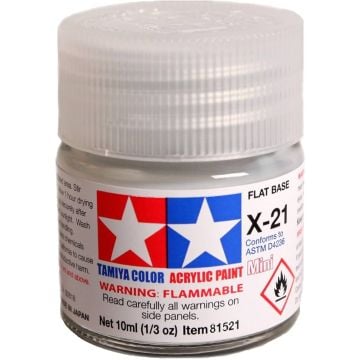 Tamiya X-21 Flat Base Paint 10ml