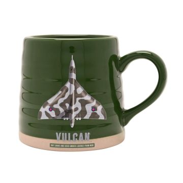 RAF Vulcan Potters Mug - Green