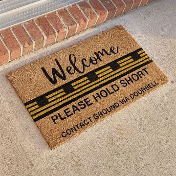 Doormat - Welcome and Hold Short