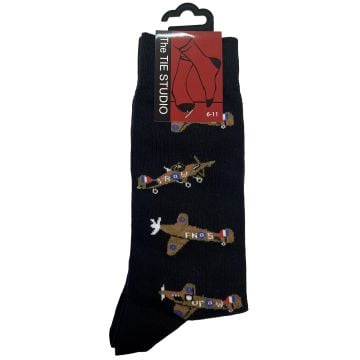 Hawkers on Black Socks