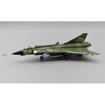 SAAB Draken  J35J Swedish Air Force Splinter Scheme Diecast - 1/72