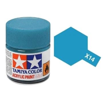 Tamiya X-14 Sky Blue Gloss Acrylic Paint 10ml